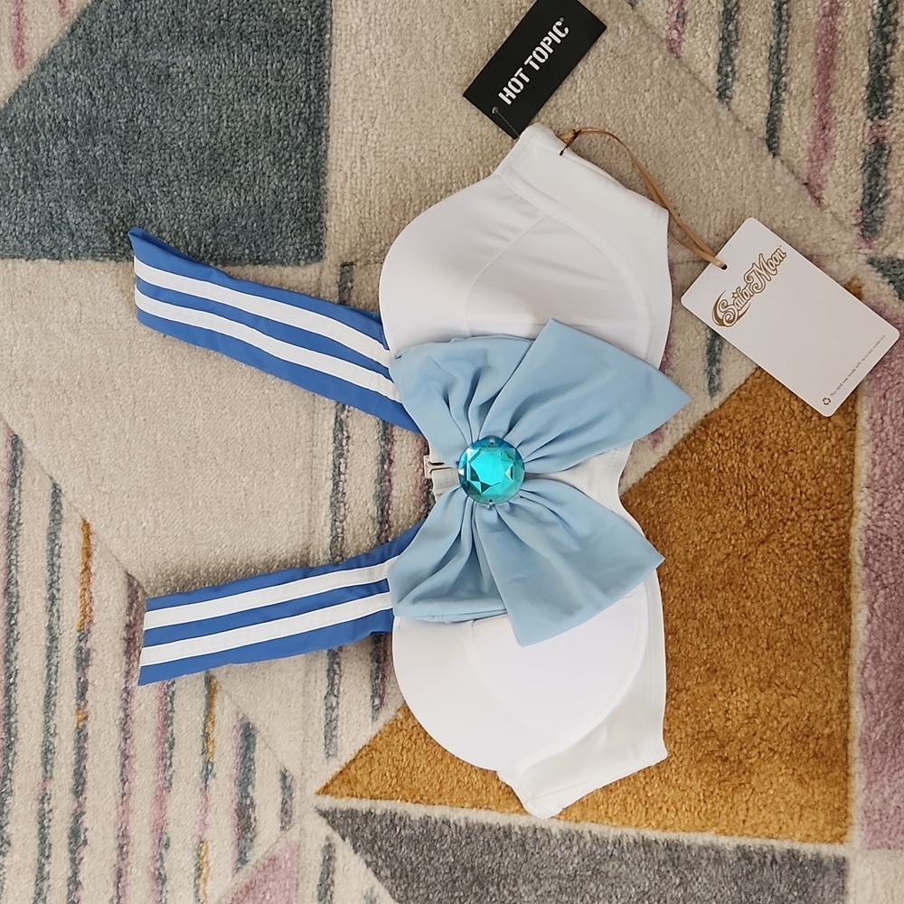Sailor Moon Blue Bikini Top 36C/D | Medium